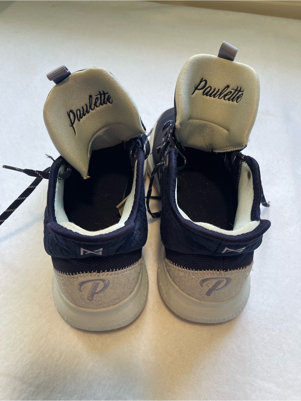 Nike PG 3 Paulette Basketball Shoes Navy Gray Women’s 8.5 Rare - Picture 5 of 8